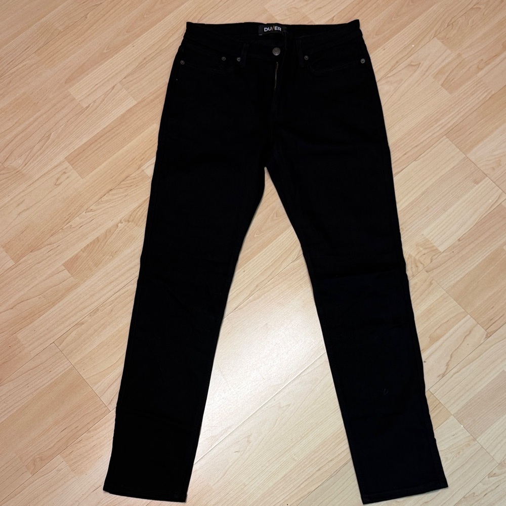 Classic Black Straight Leg Jeans